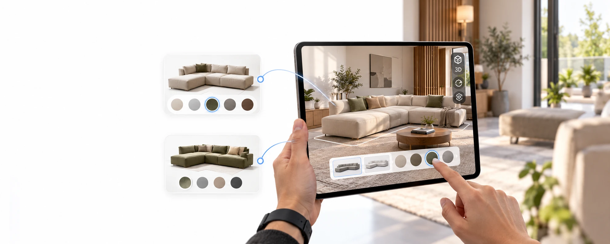 AR product visualization